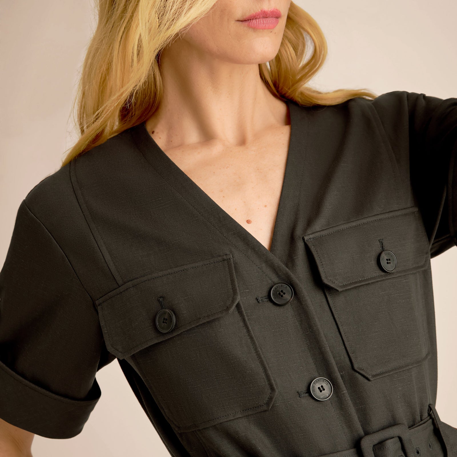 Artemis Safari Dress - Everyday Twill :: Anchor