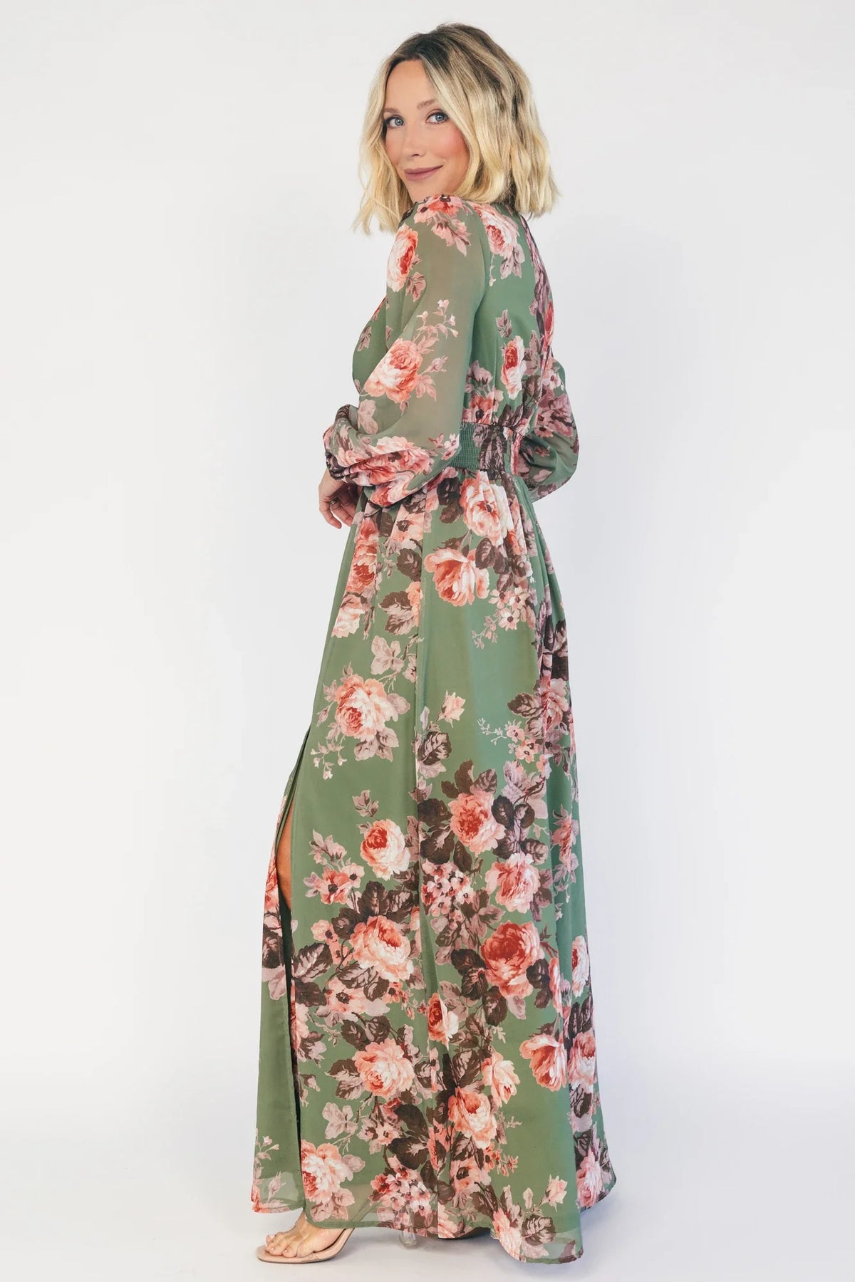 Adira Maxi Dress | Green Floral