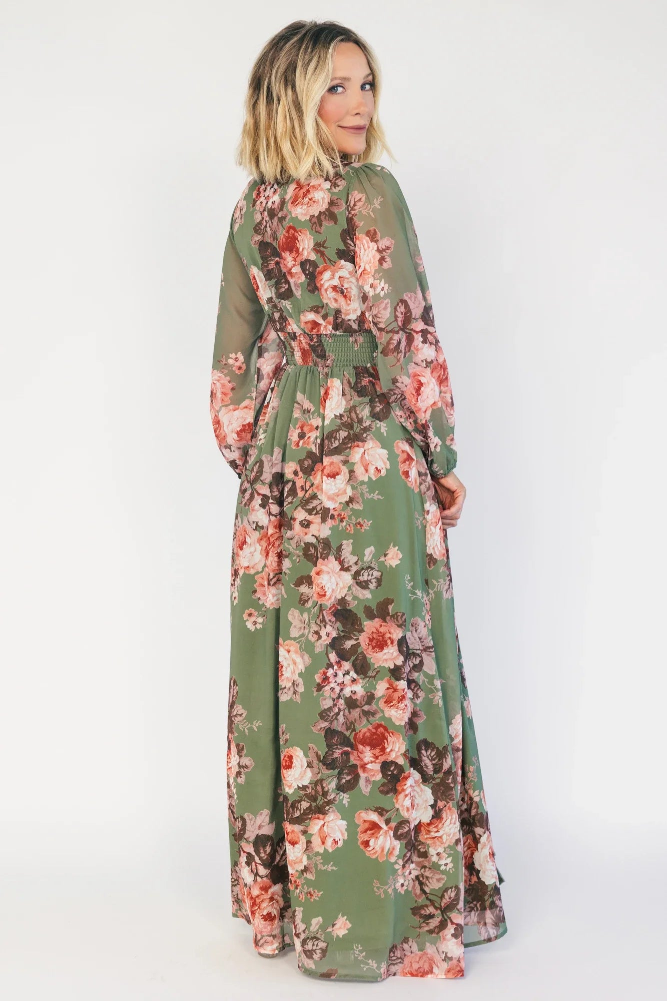 Adira Maxi Dress | Green Floral