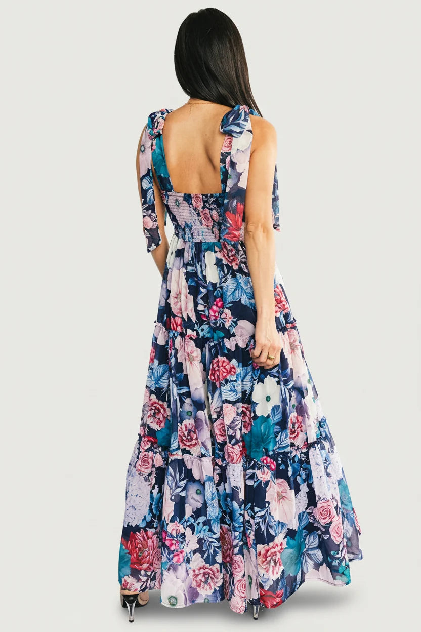 Anita Maxi Dress | Dark Blue Multi Floral
