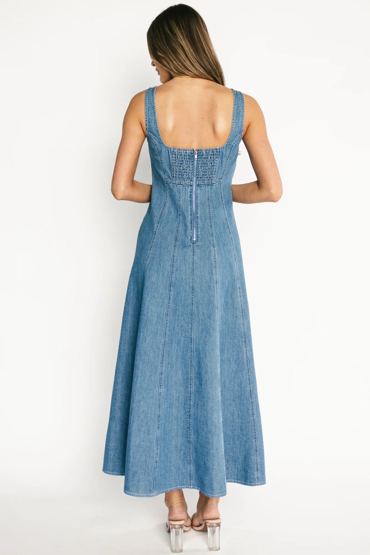 Annie Denim Maxi Dress | Blue