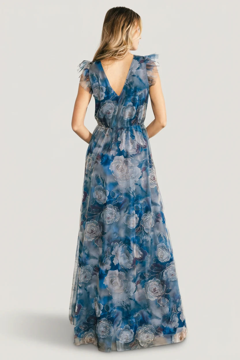 Adelyn Maxi Dress | Blue Floral