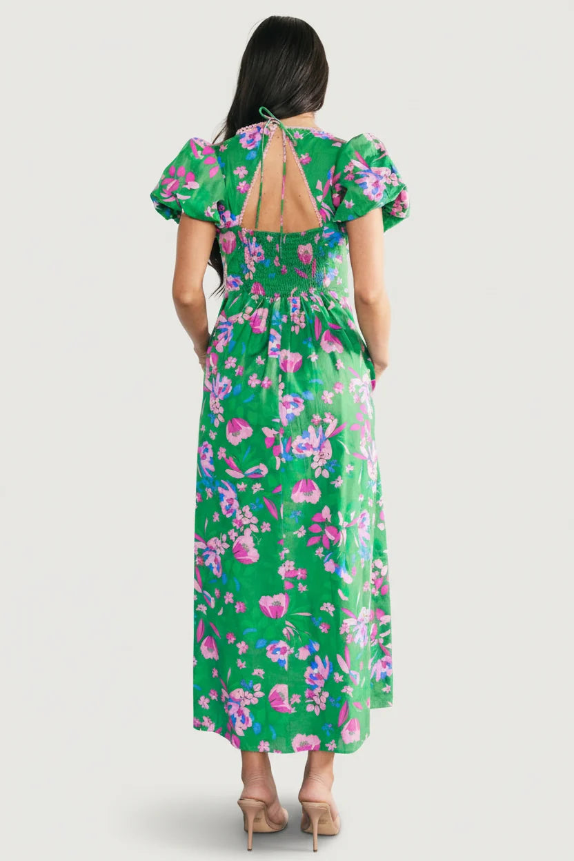 Anya Maxi Dress | Green Multi Print
