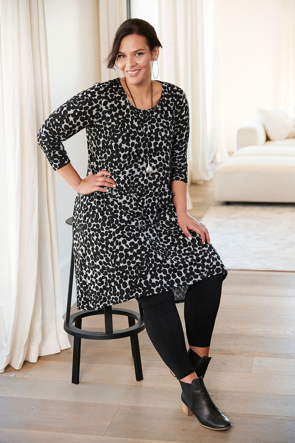 Belle Wooly Knit Dress - Greydot