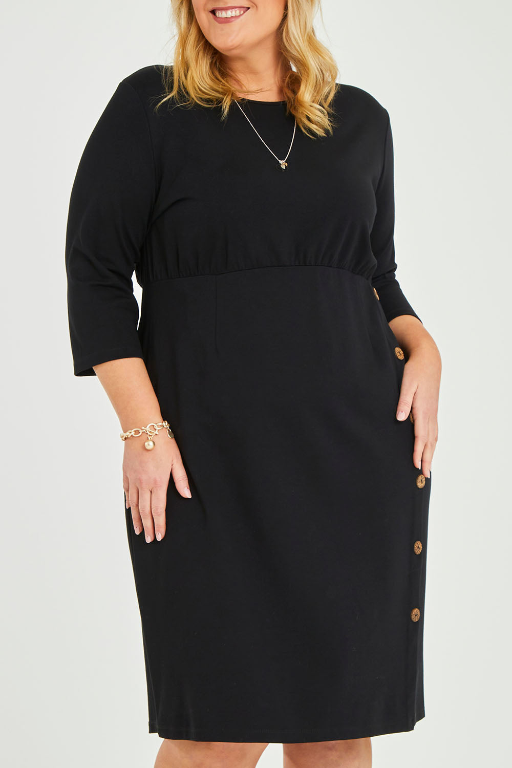 Belle Ponte Everywear Dress - Black