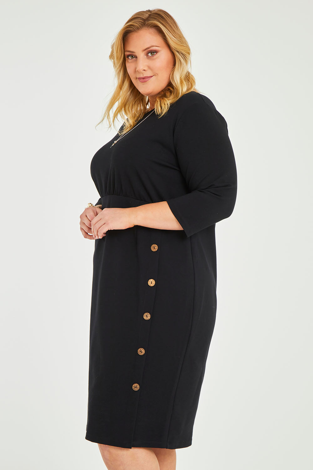 Belle Ponte Everywear Dress - Black