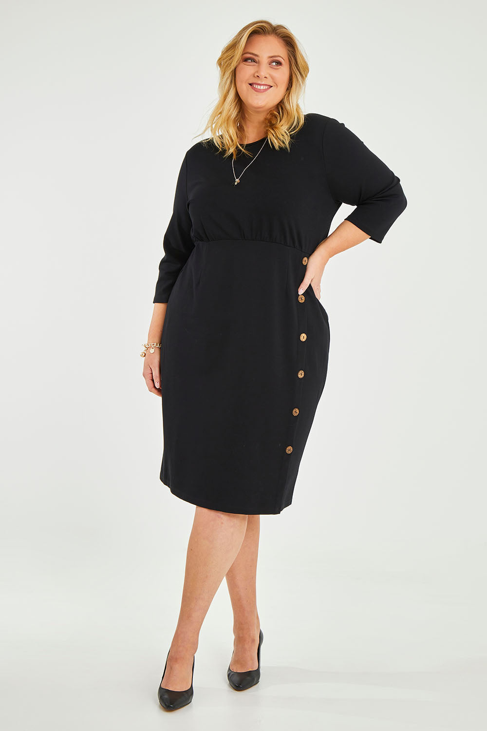 Belle Ponte Everywear Dress - Black