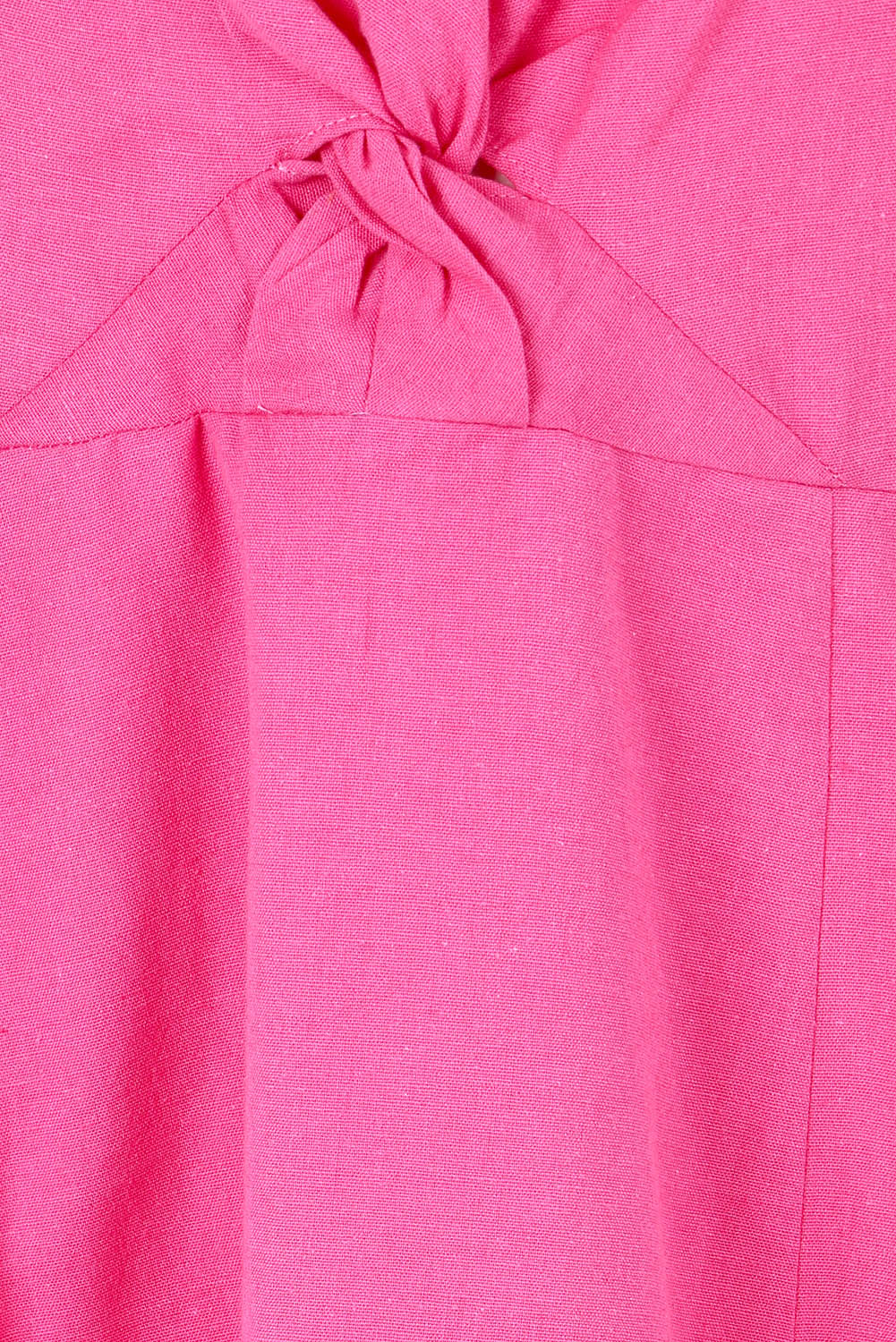Belle Twist Knot Detail Cotton Dress - Candypink
