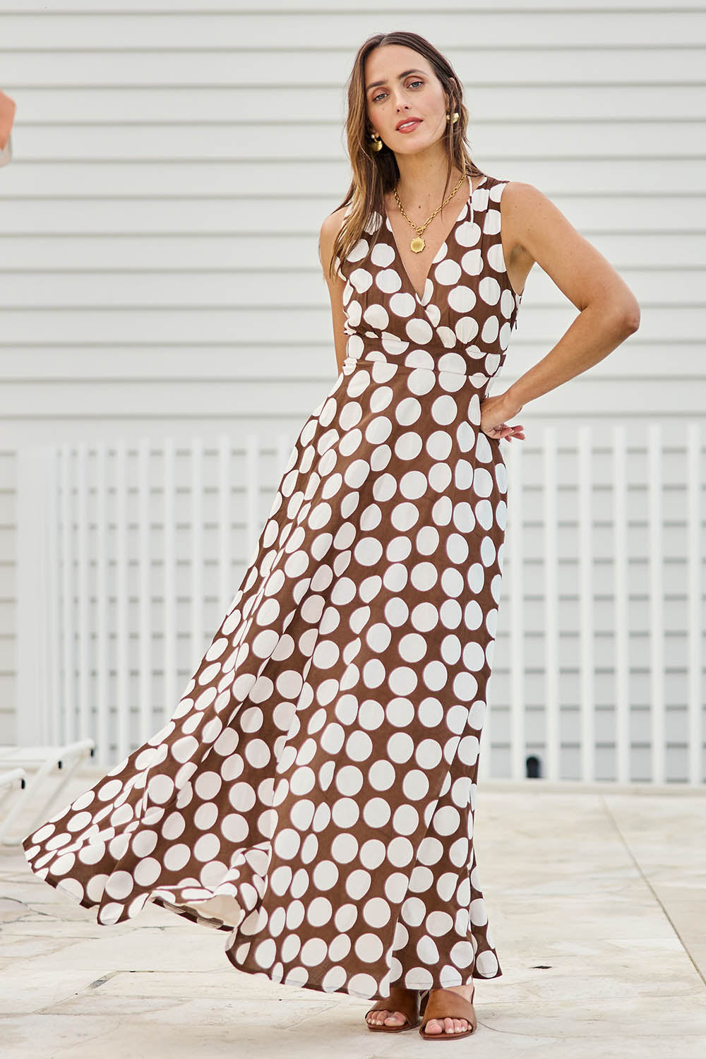 Cocktails And Gardens Cotton Maxi Dress – Chocspot
