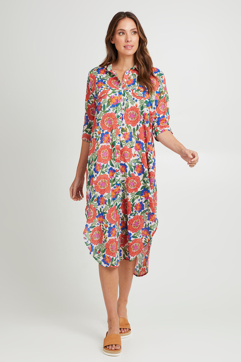 Amari Shirt Dress - Whitegiul