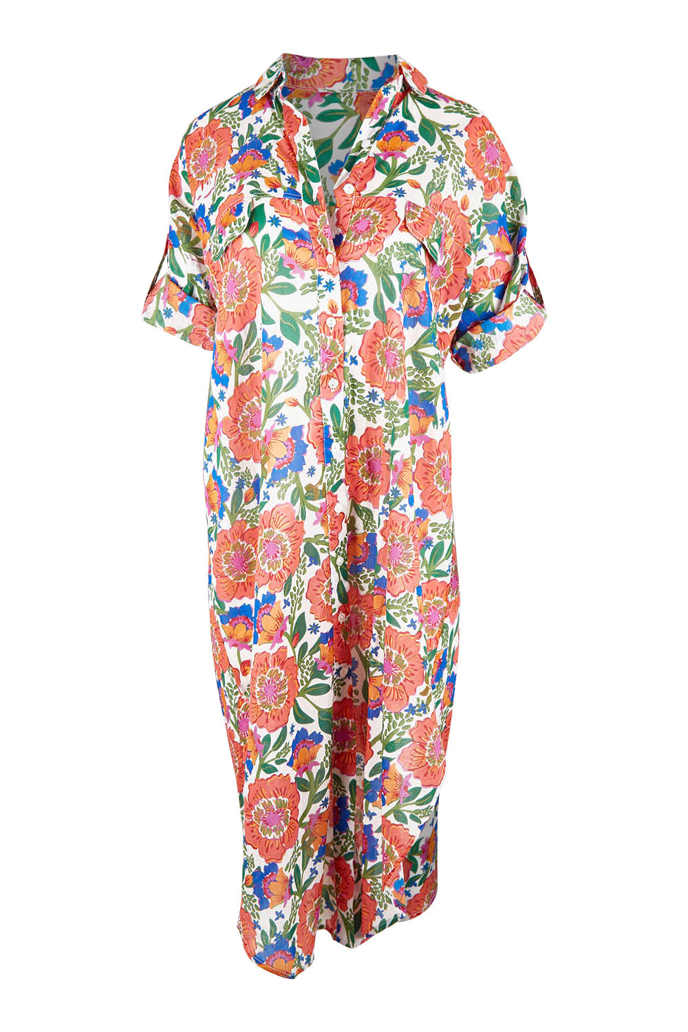 Amari Shirt Dress - Whitegiul