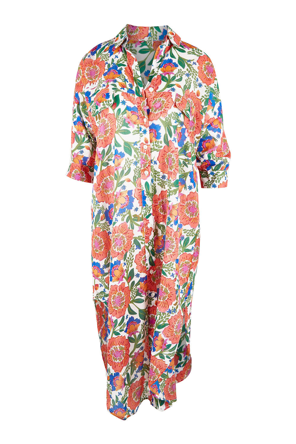 Amari Shirt Dress - Whitegiul