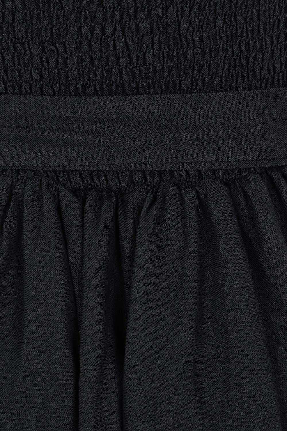 Avalon Cotton Linen Maxi Dress - Black