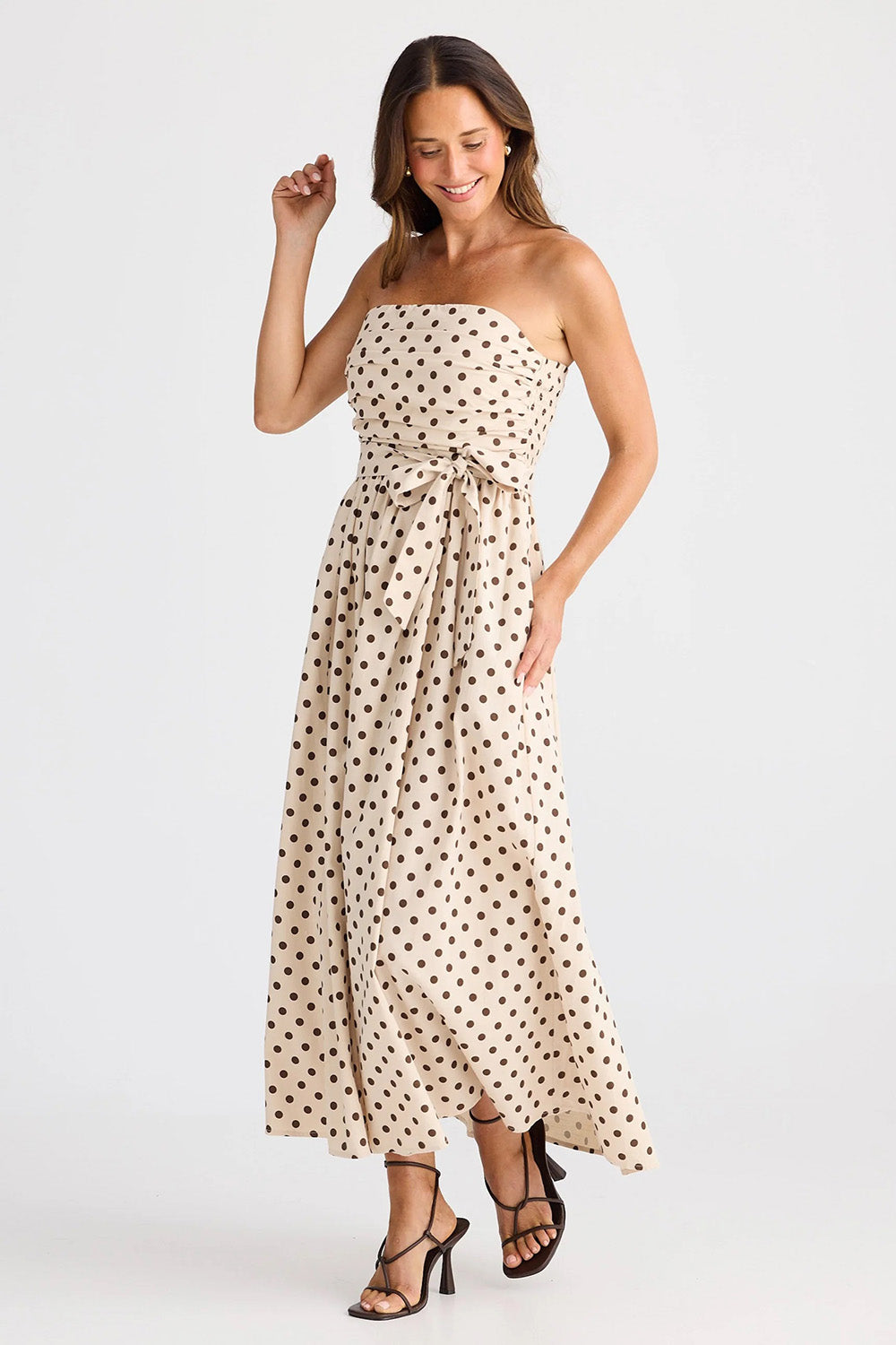 Avalon Cotton Maxi Dress - Chocpolka