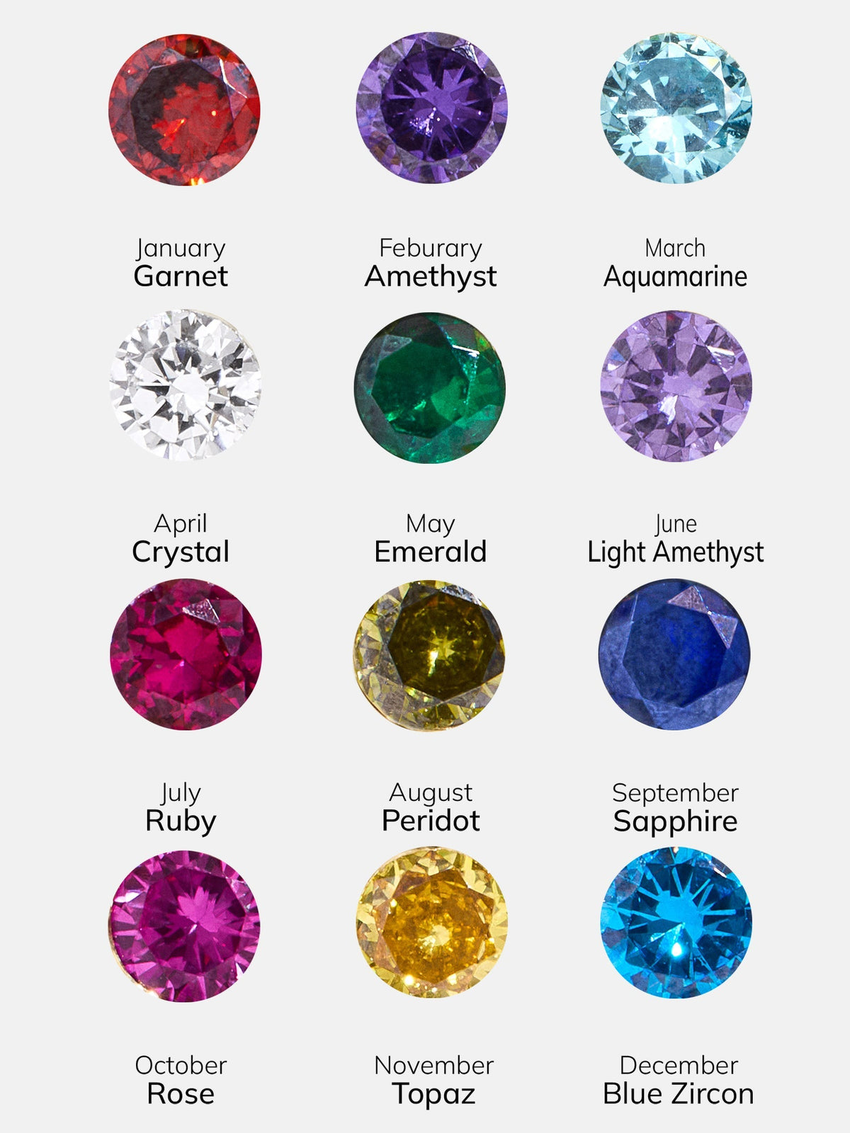 Sydney 18K Gold Plated Sterling Silver Birthstone Earrings - Light Amethyst