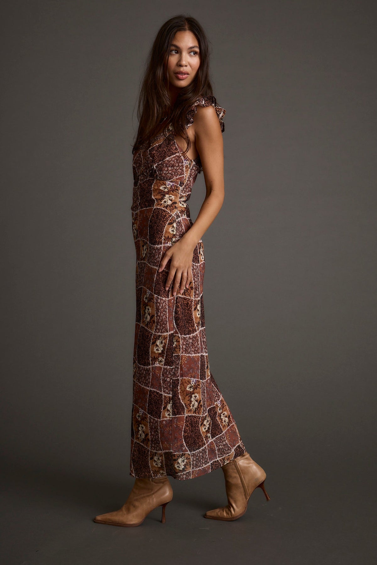 Bree Patchwork Midi Dress