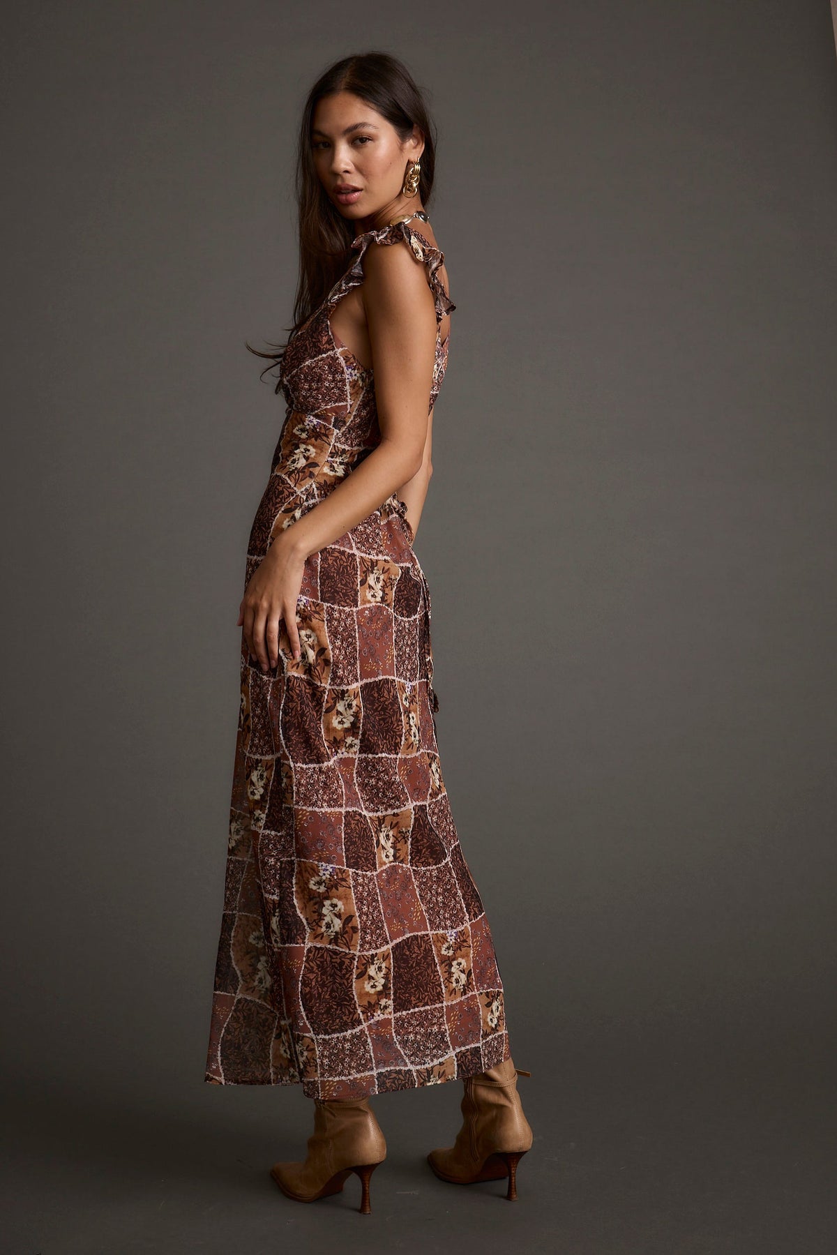 Bree Patchwork Midi Dress