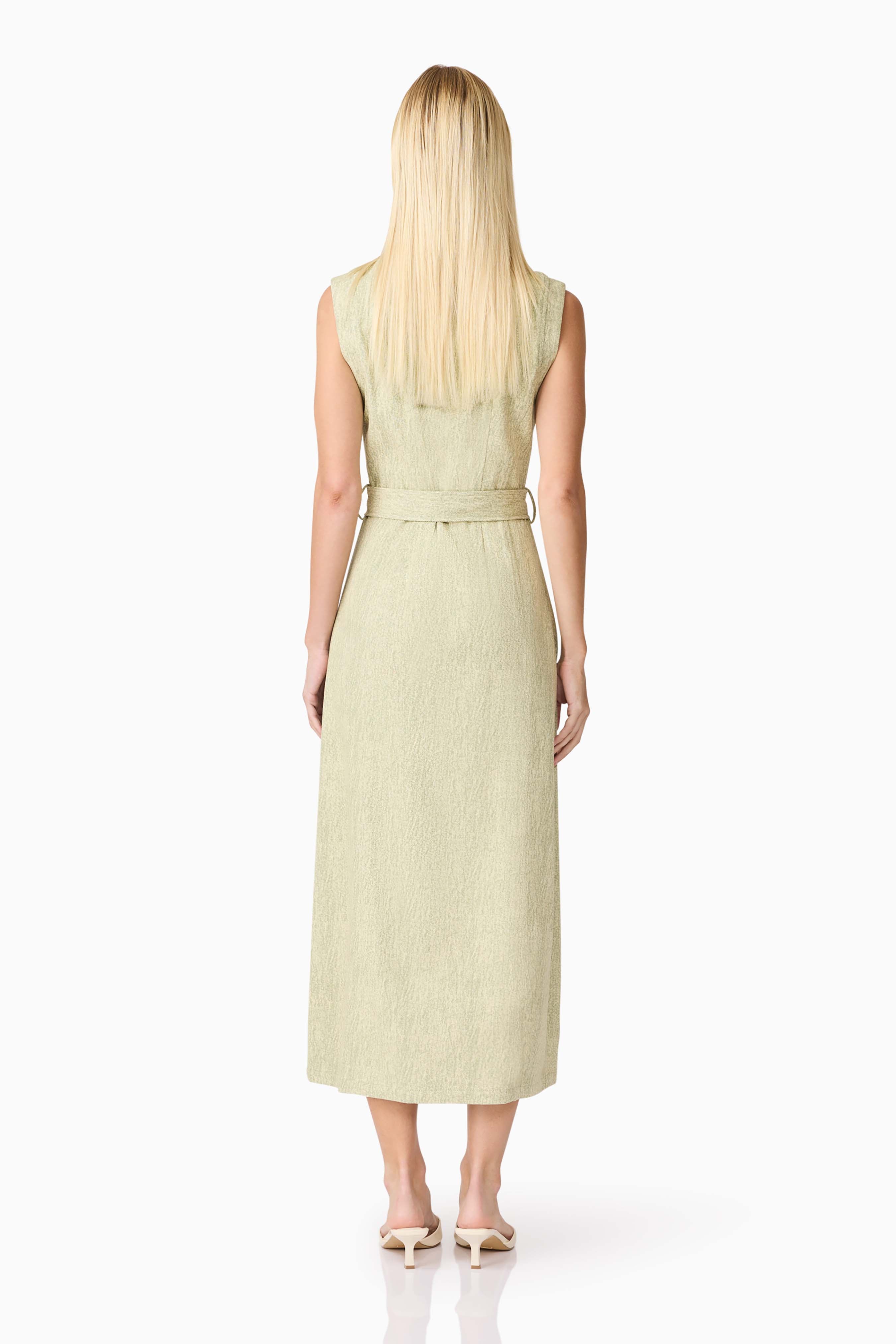 CURAAE Gretal Midi Dress in Green
