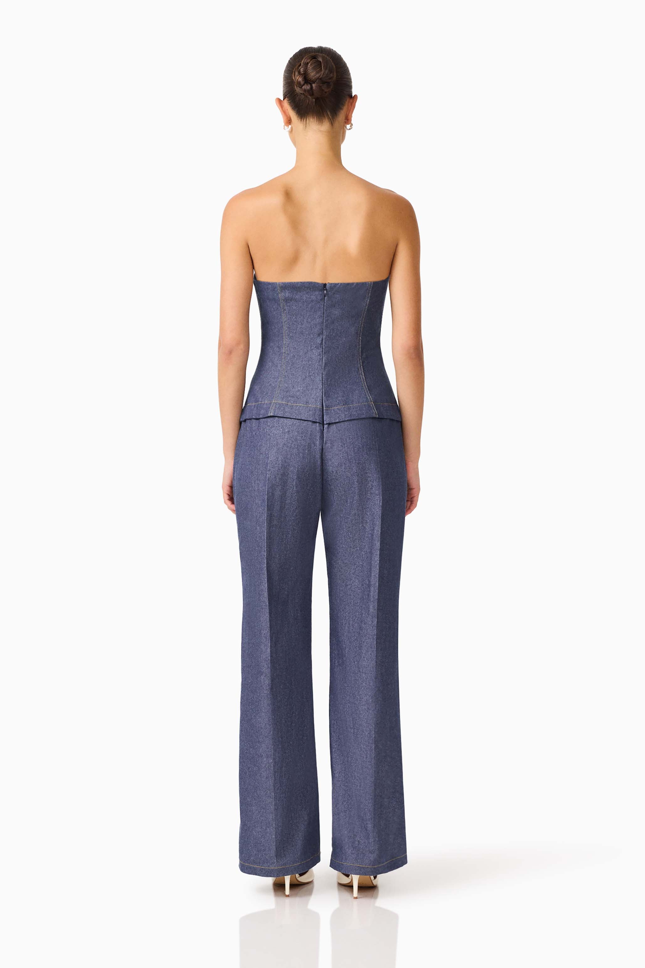 CURAAE Vana Denim Jumpsuit in Blue