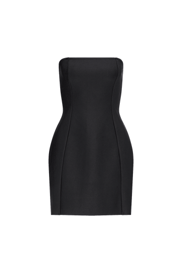 CURAAE Abbey Strapless Mini Dress in Black