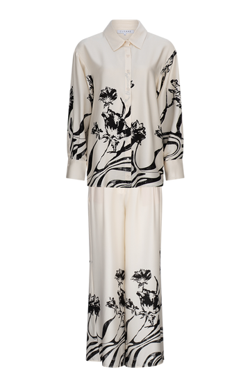 CURAAE Cannes Set in White & Black Floral