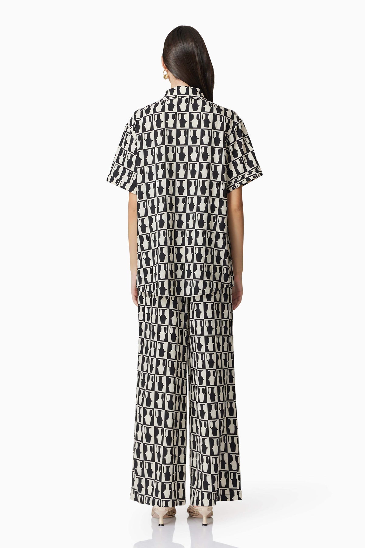 CURAAE Gianna Shirt In Black & White