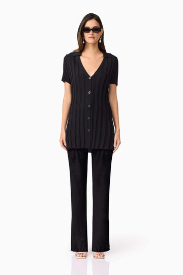 CURAAE Annabelle Knit Shirt In Black