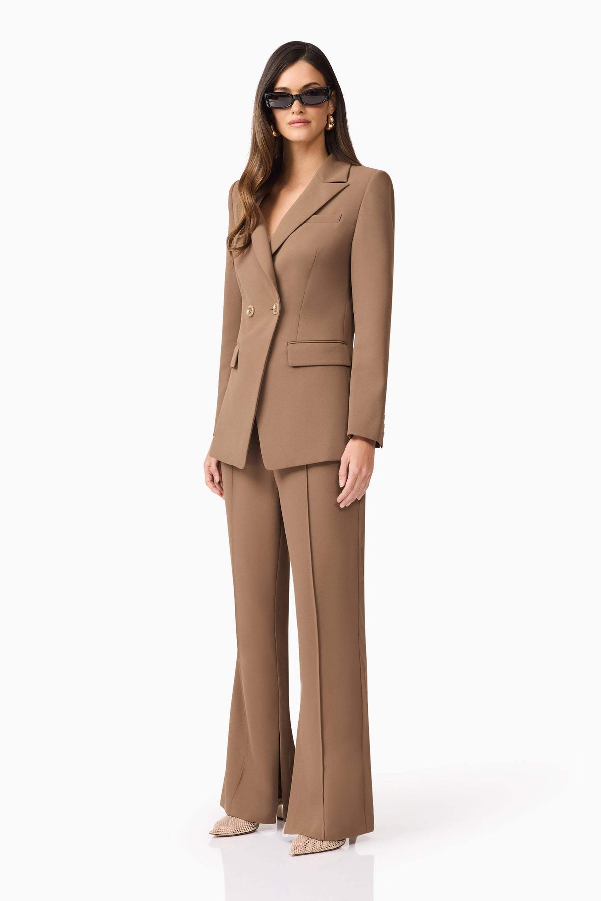 CURAAE Sandy Suit Trouser In Brown
