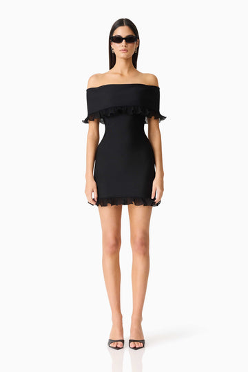 CURAAE Catiana Mini Dress in Black