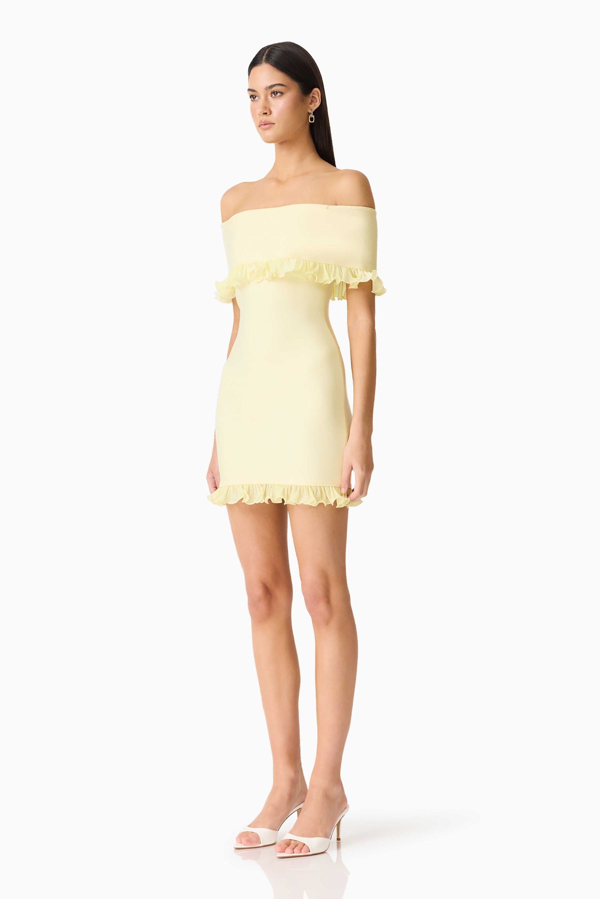 CURAAE Catiana Mini Dress in Yellow