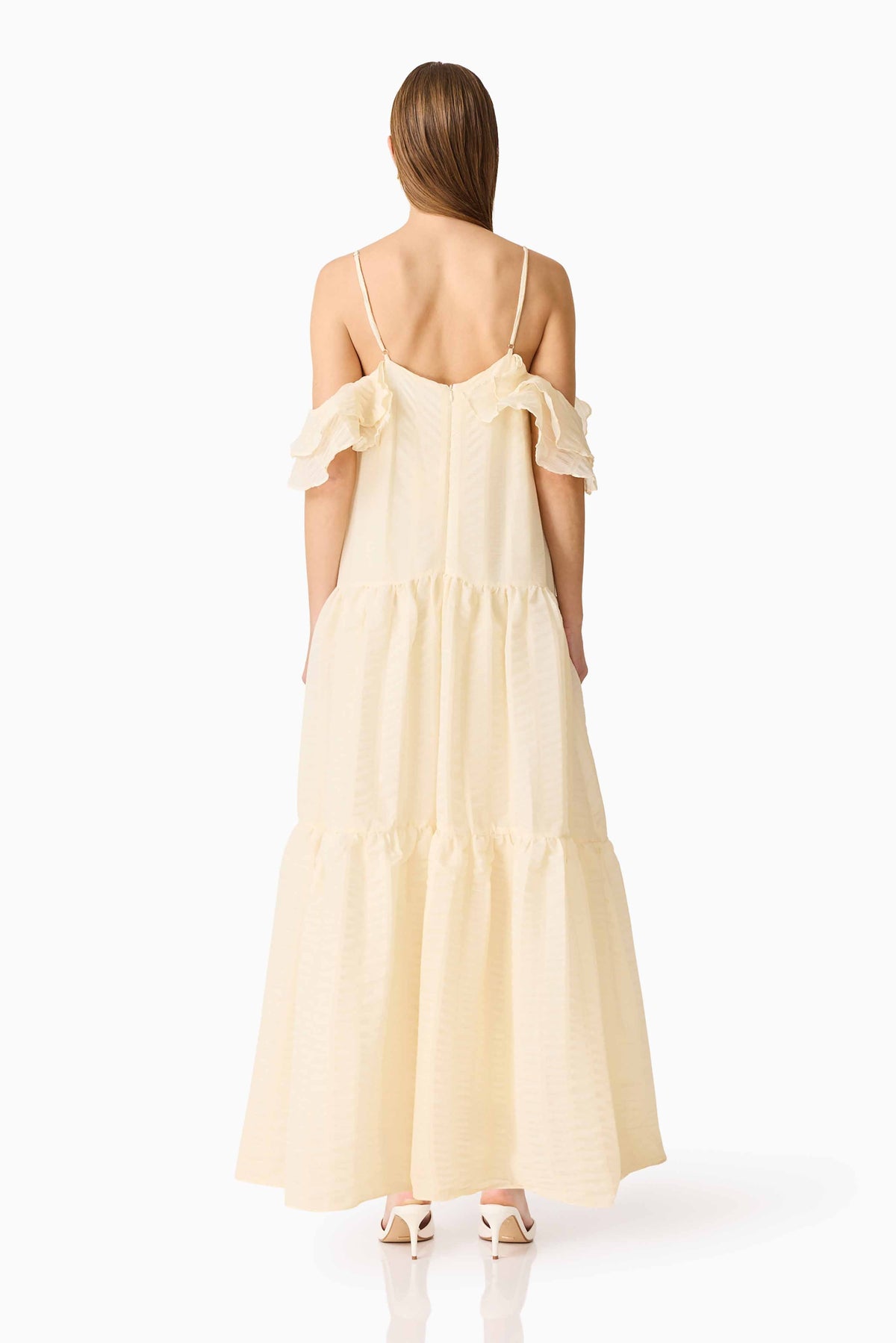 CURAAE Maribelle Maxi Dress in Lemon Yellow