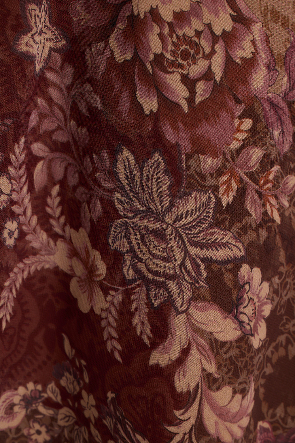 Darcy Berry Floral Chiffon Maxi Dress