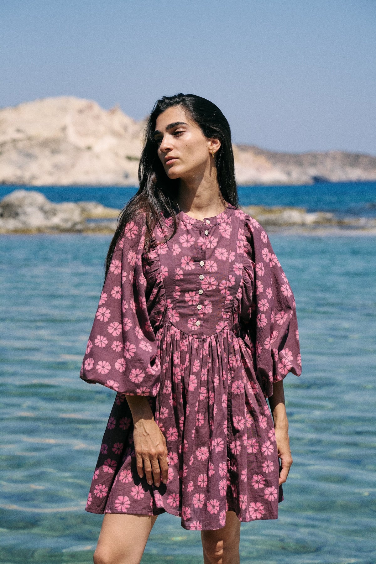 Anika Mini Dress ~ Pink Cosmos