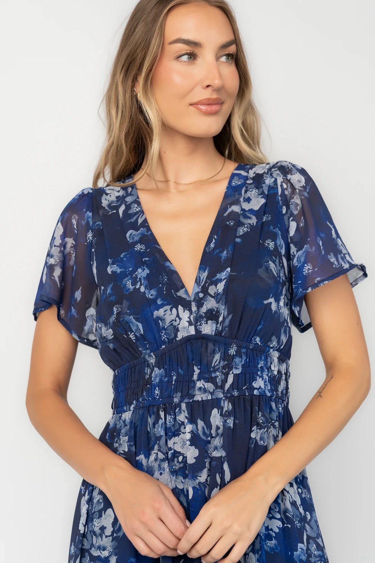 Anthea Maxi Dress | Blue Floral