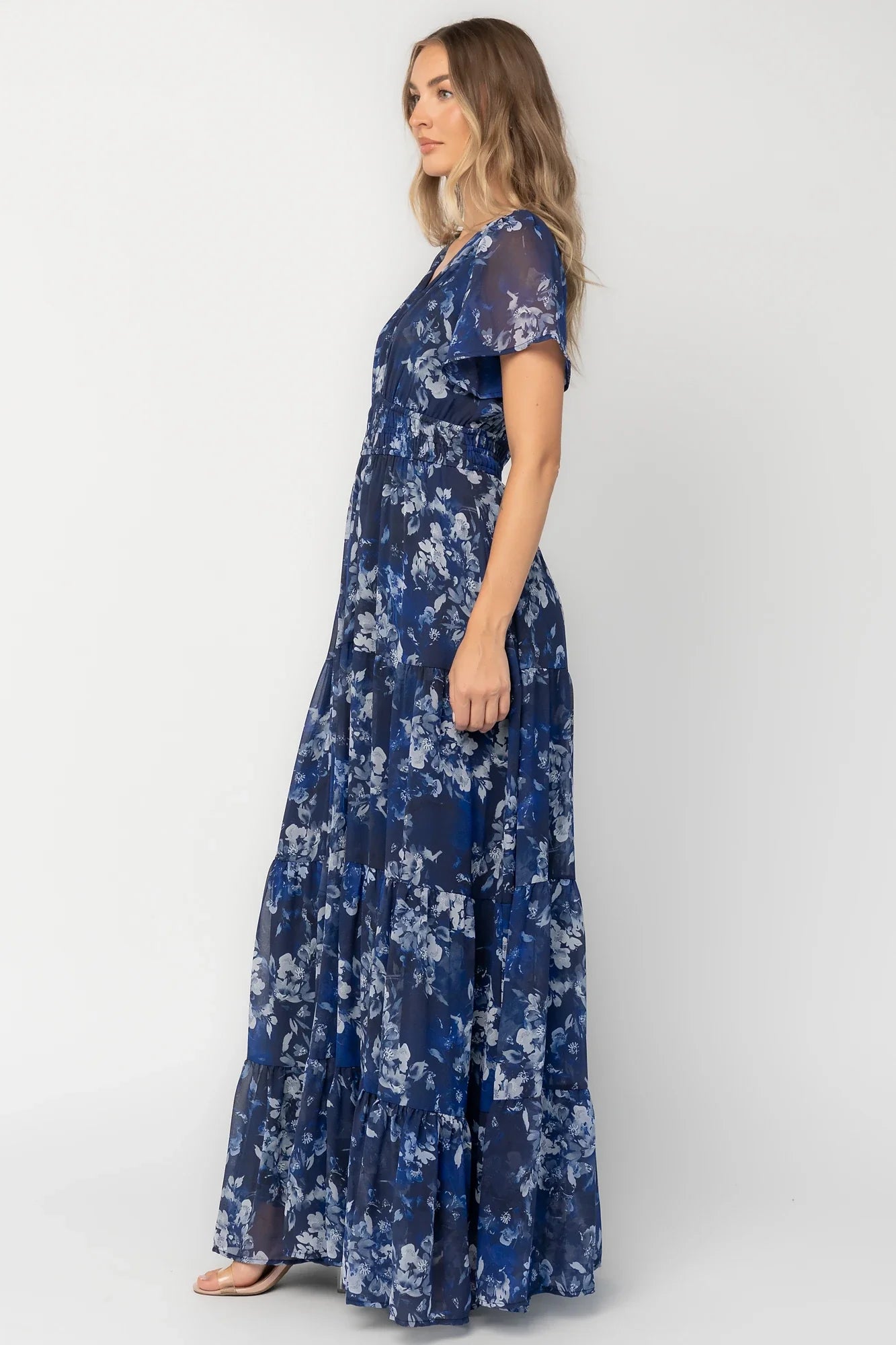 Anthea Maxi Dress | Blue Floral