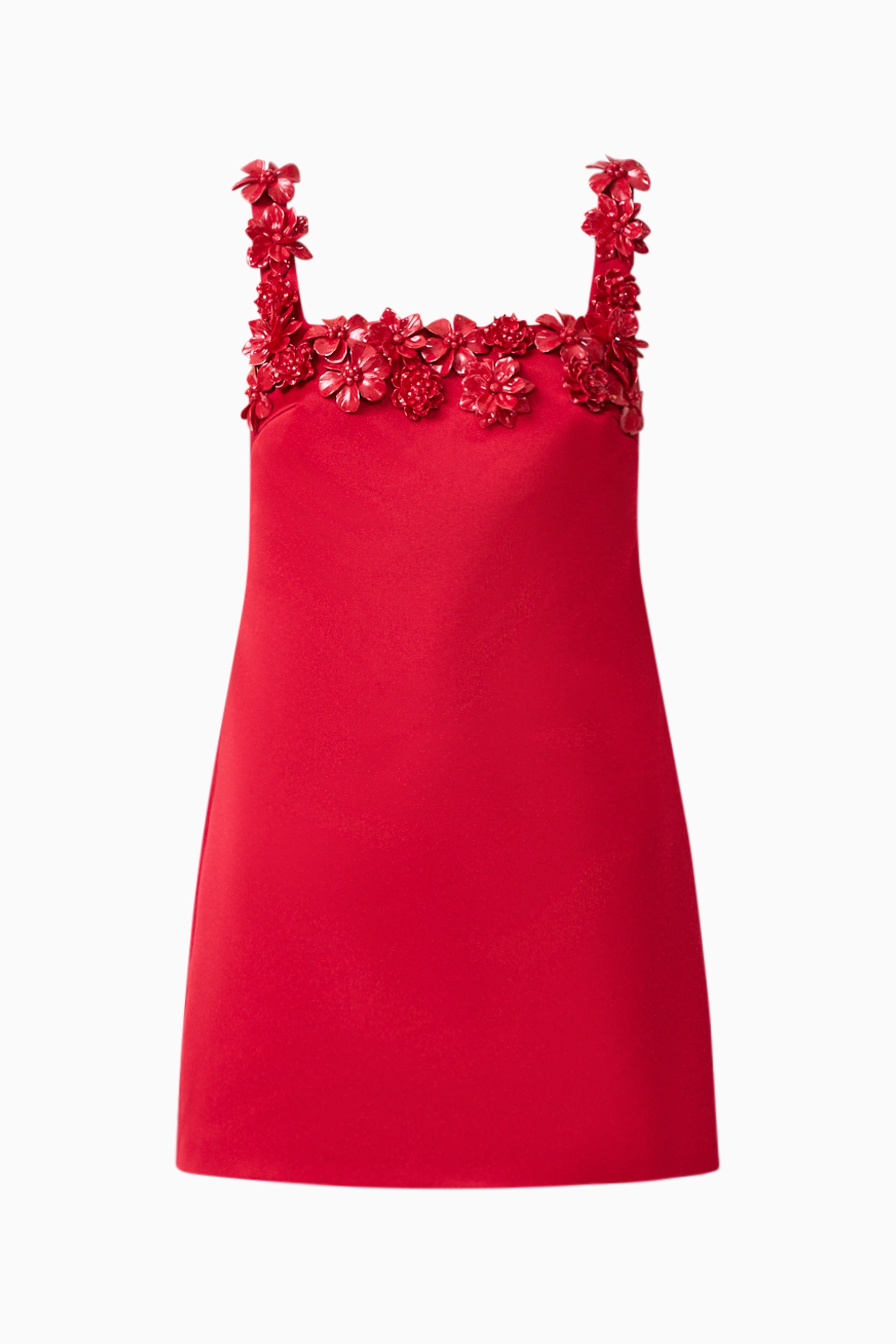 Lucetta Shift Mini Dress in Red