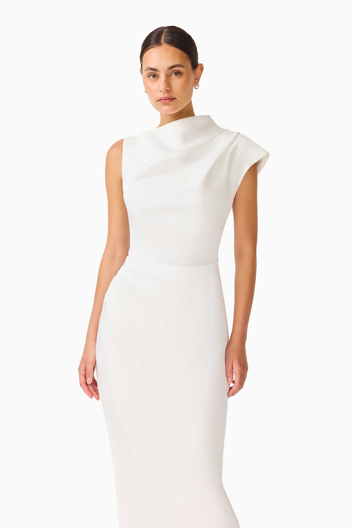 Coralie Maxi Gown in Pearl White