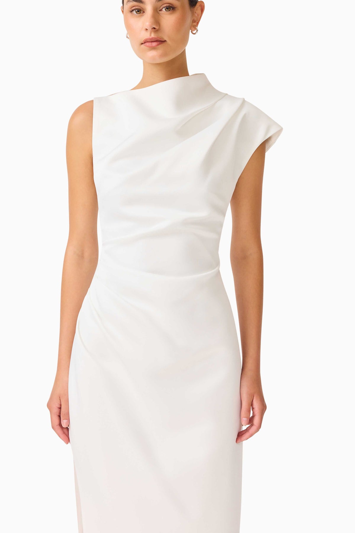 Coralie Maxi Gown in Pearl White
