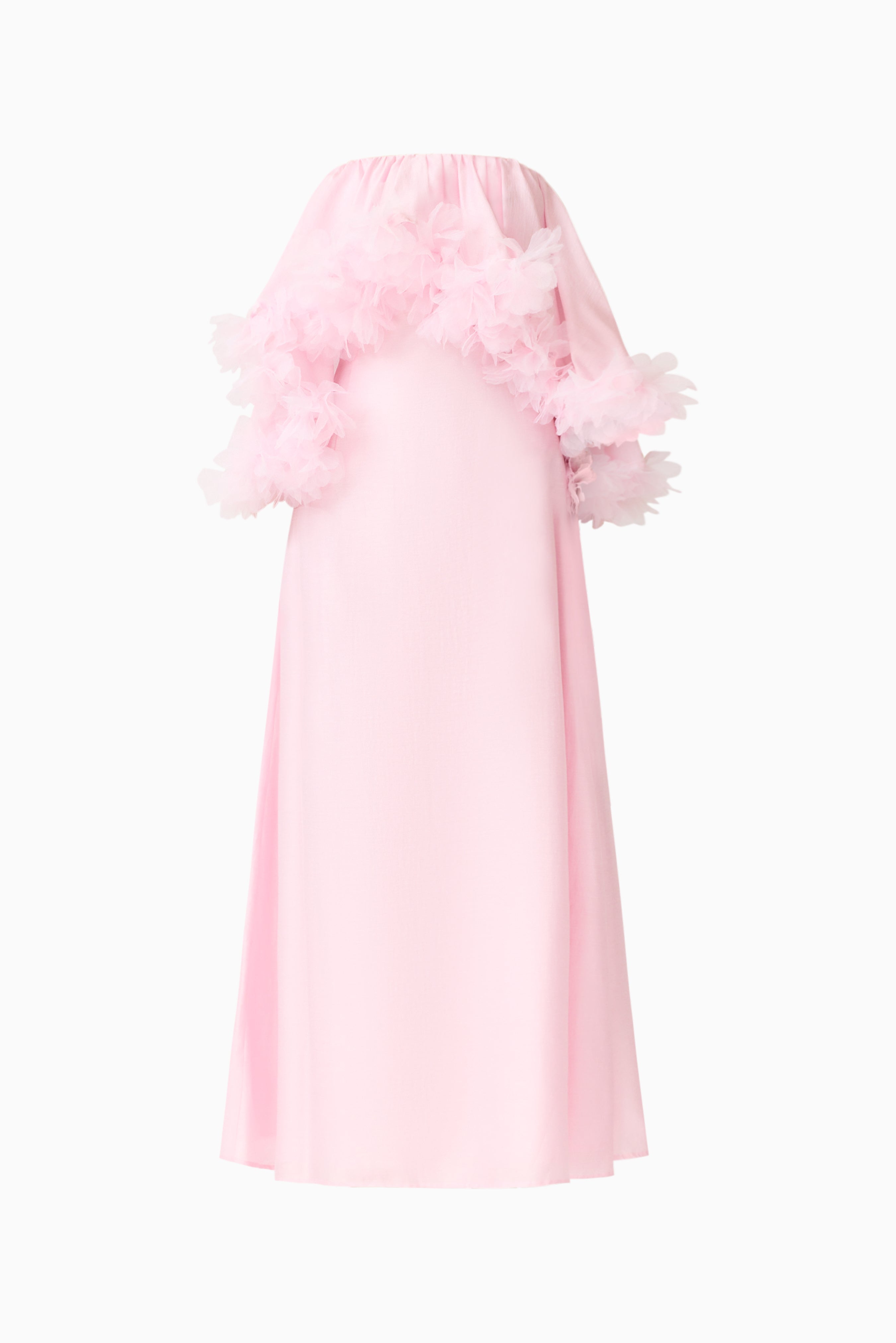 Fiorina Tiered Gown in Pale Pink