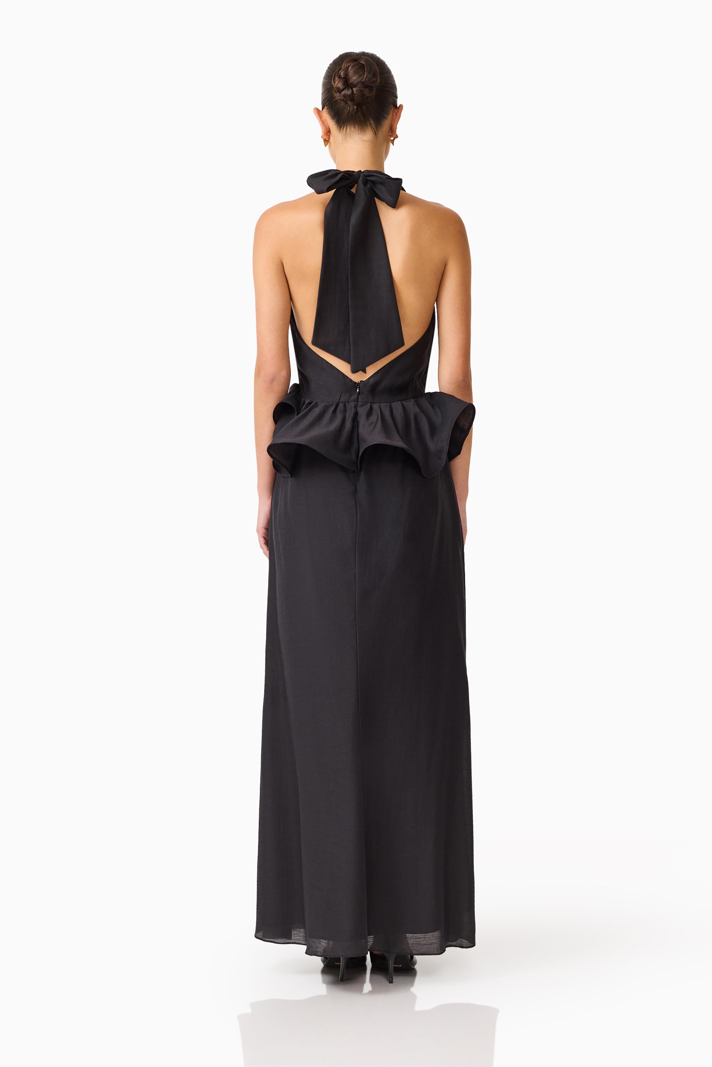 Fiorina Halter Gown in Black