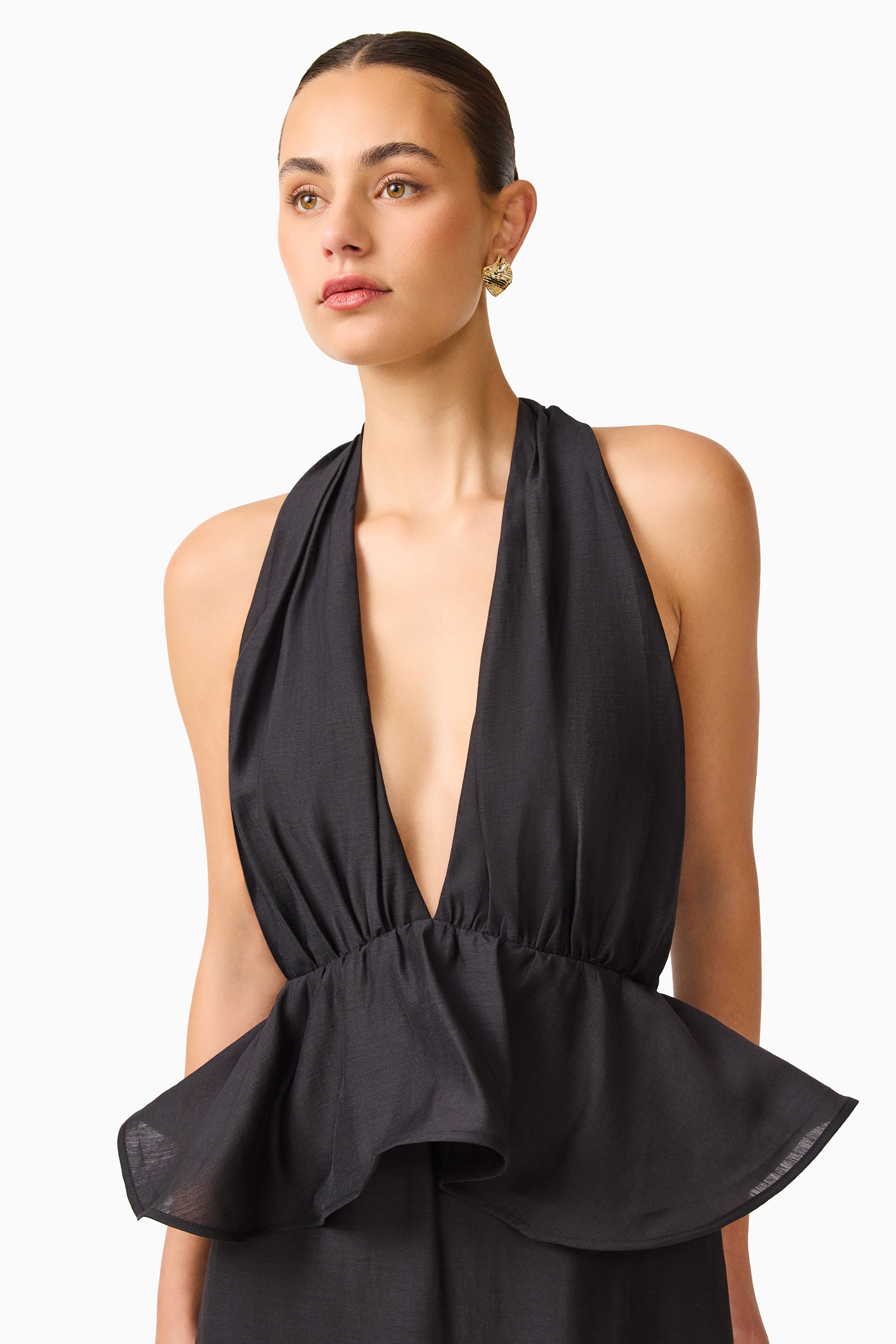 Fiorina Halter Gown in Black