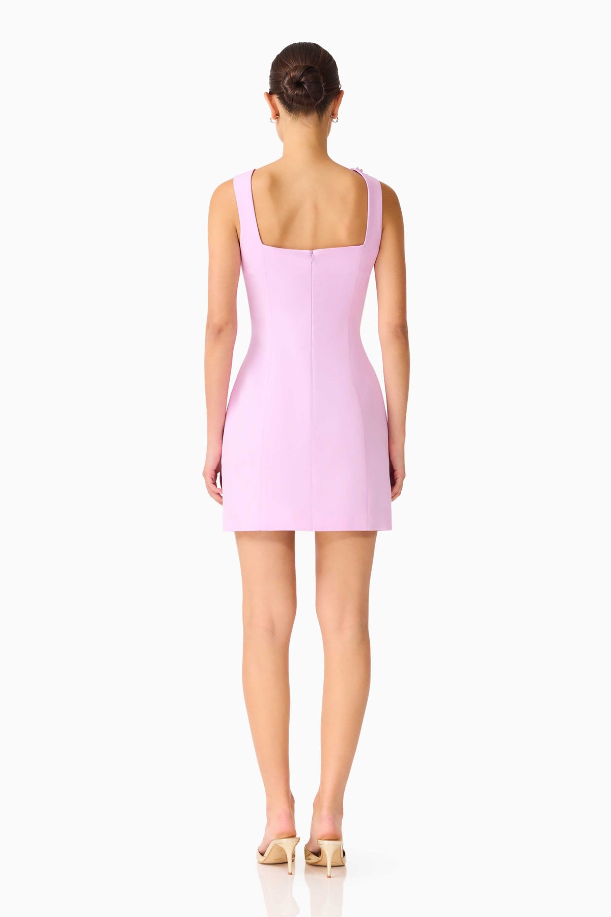 Trompe 3D Mini Dress in Purple
