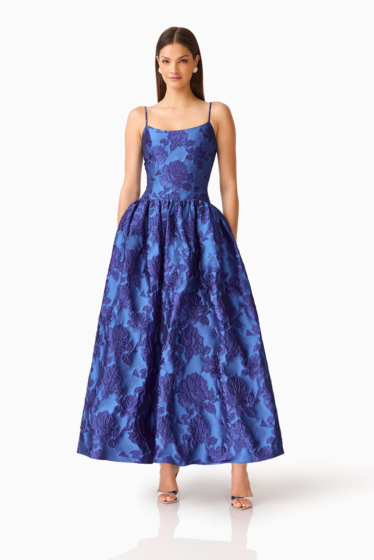Sorelle A-Line Gown in Cobalt Blue