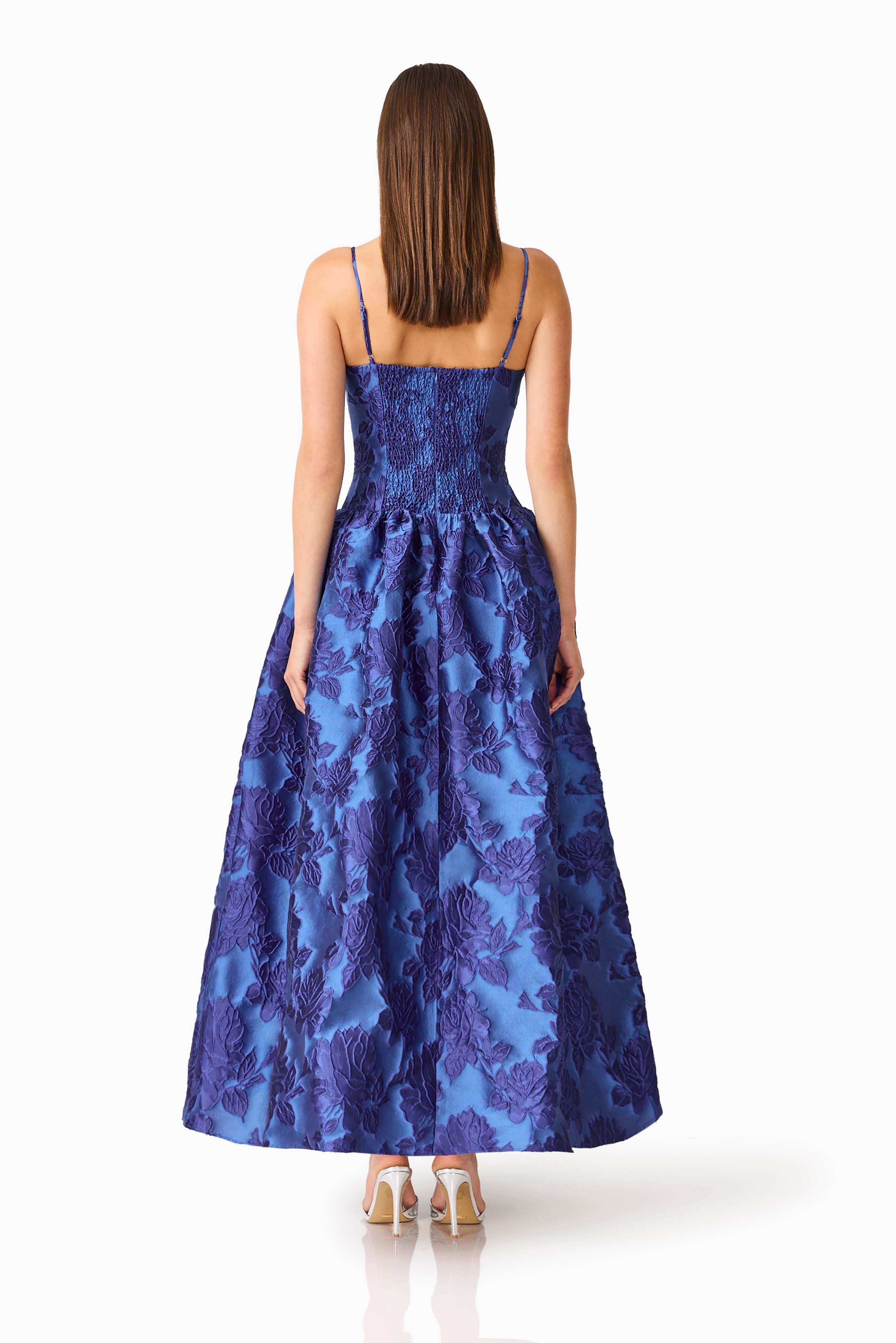 Sorelle A-Line Gown in Cobalt Blue