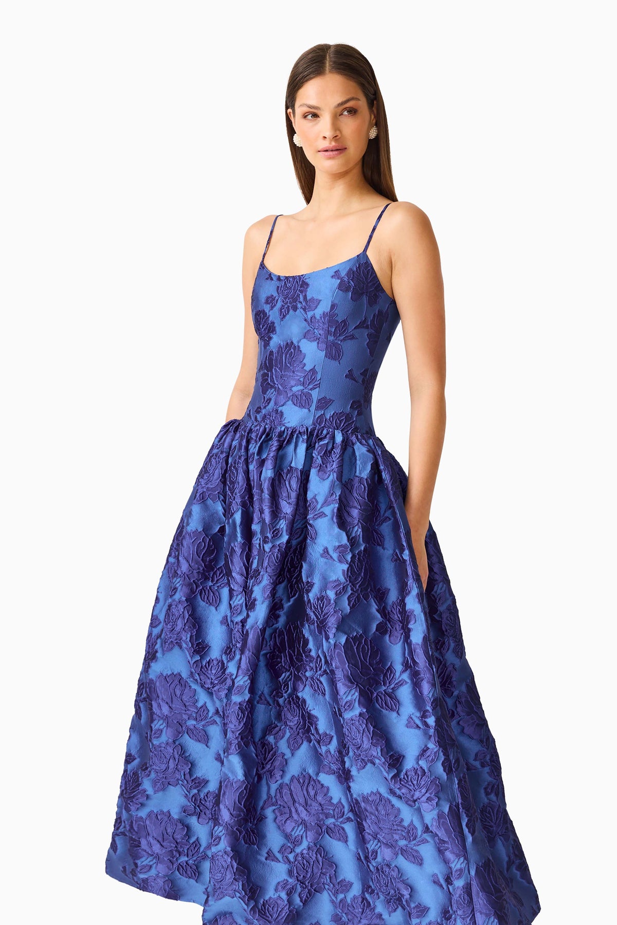 Sorelle A-Line Gown in Cobalt Blue