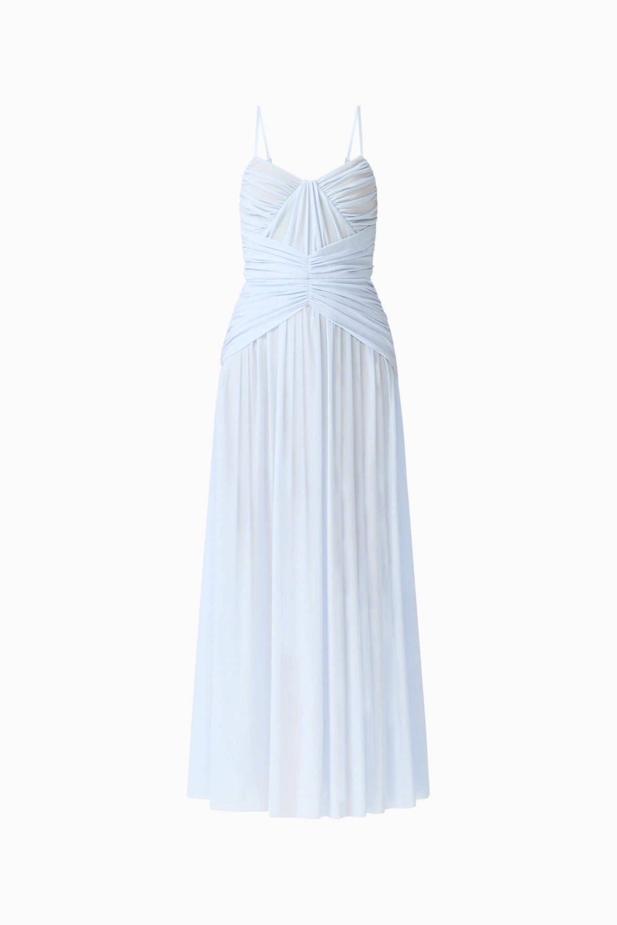 Florencea Drop Waist Maxi Dress in Powder Blue