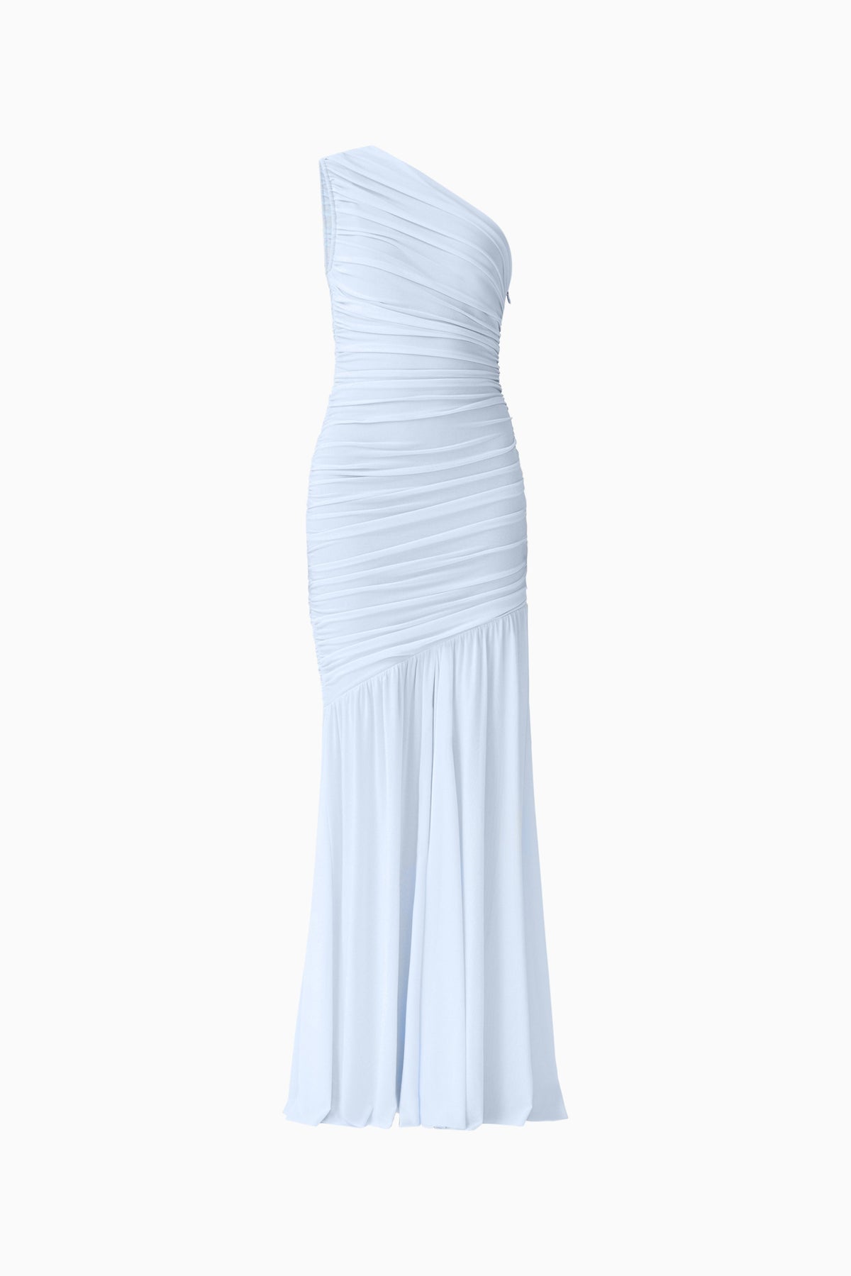 Florencea One Shoulder Gown in Powder Blue