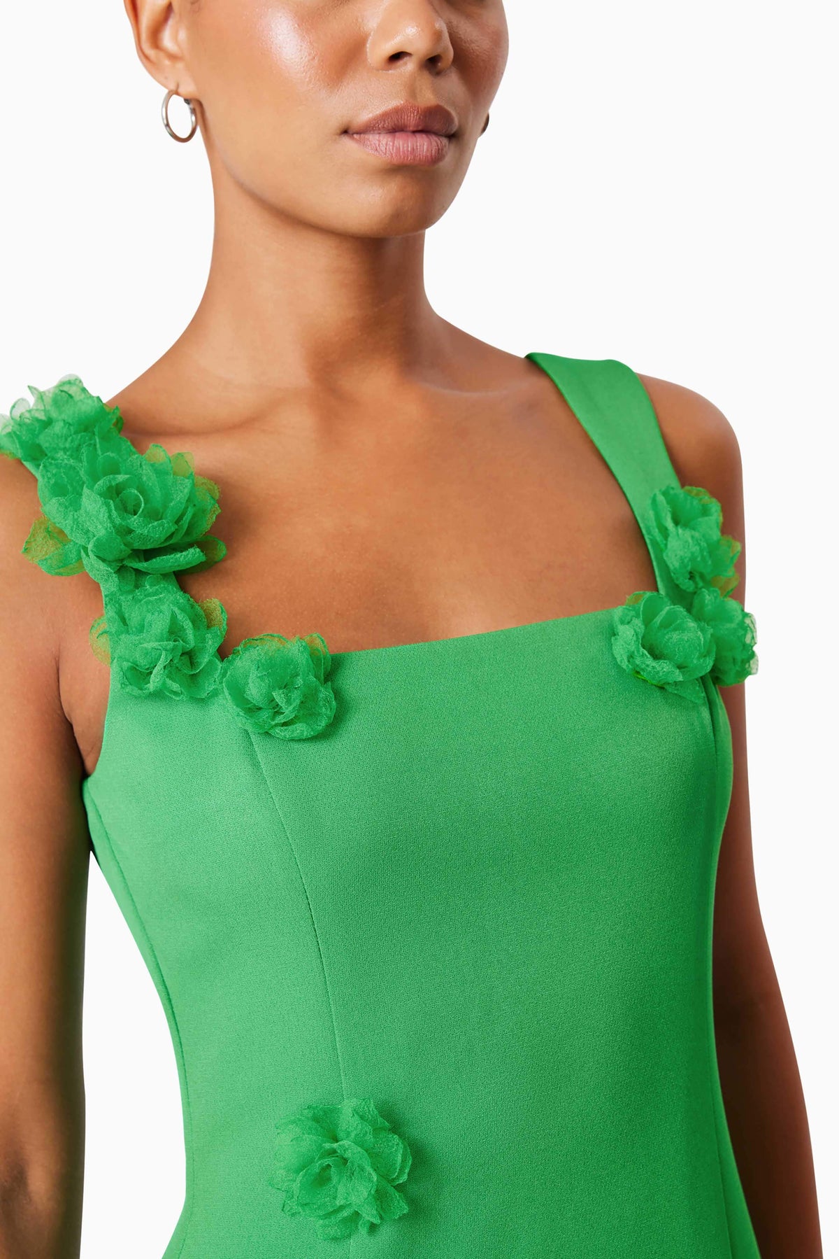 Valeria Eventwear Midi Dress In Green