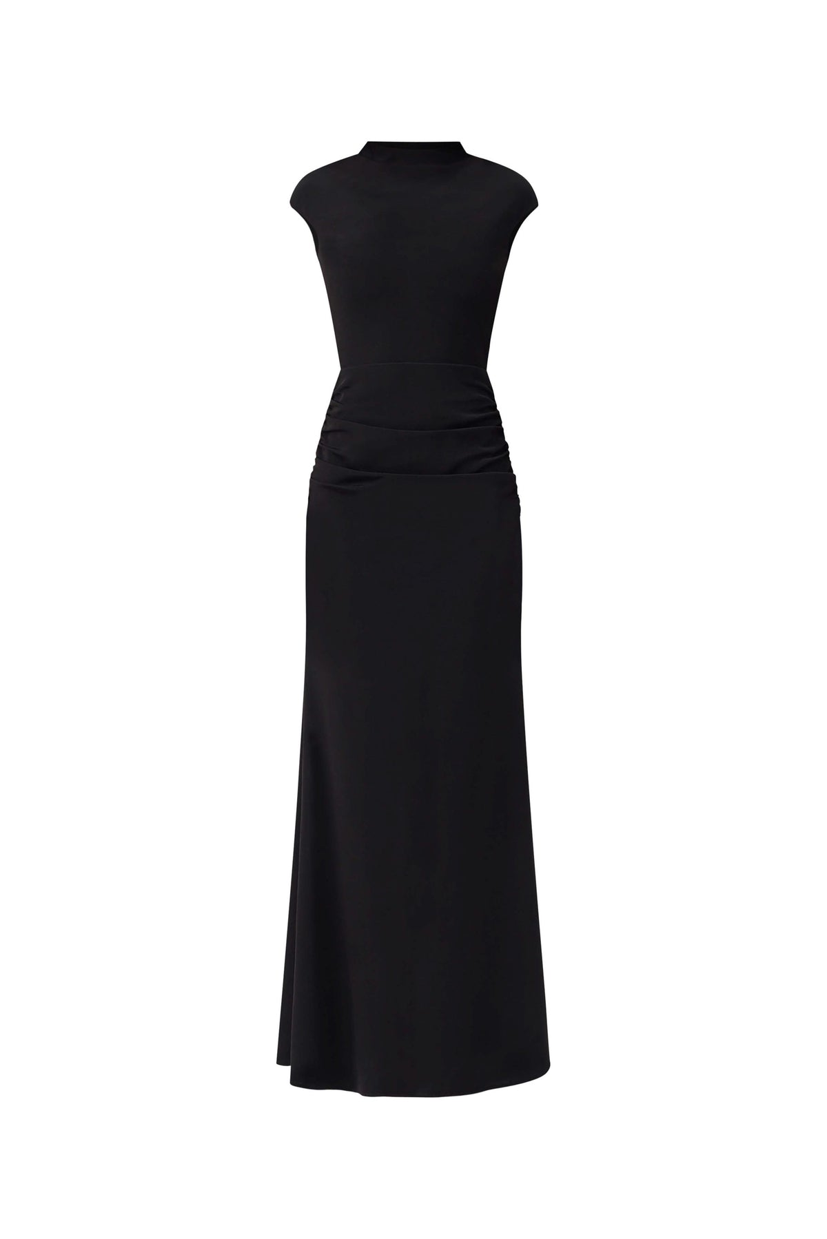 Danica High Neck Gown in Black