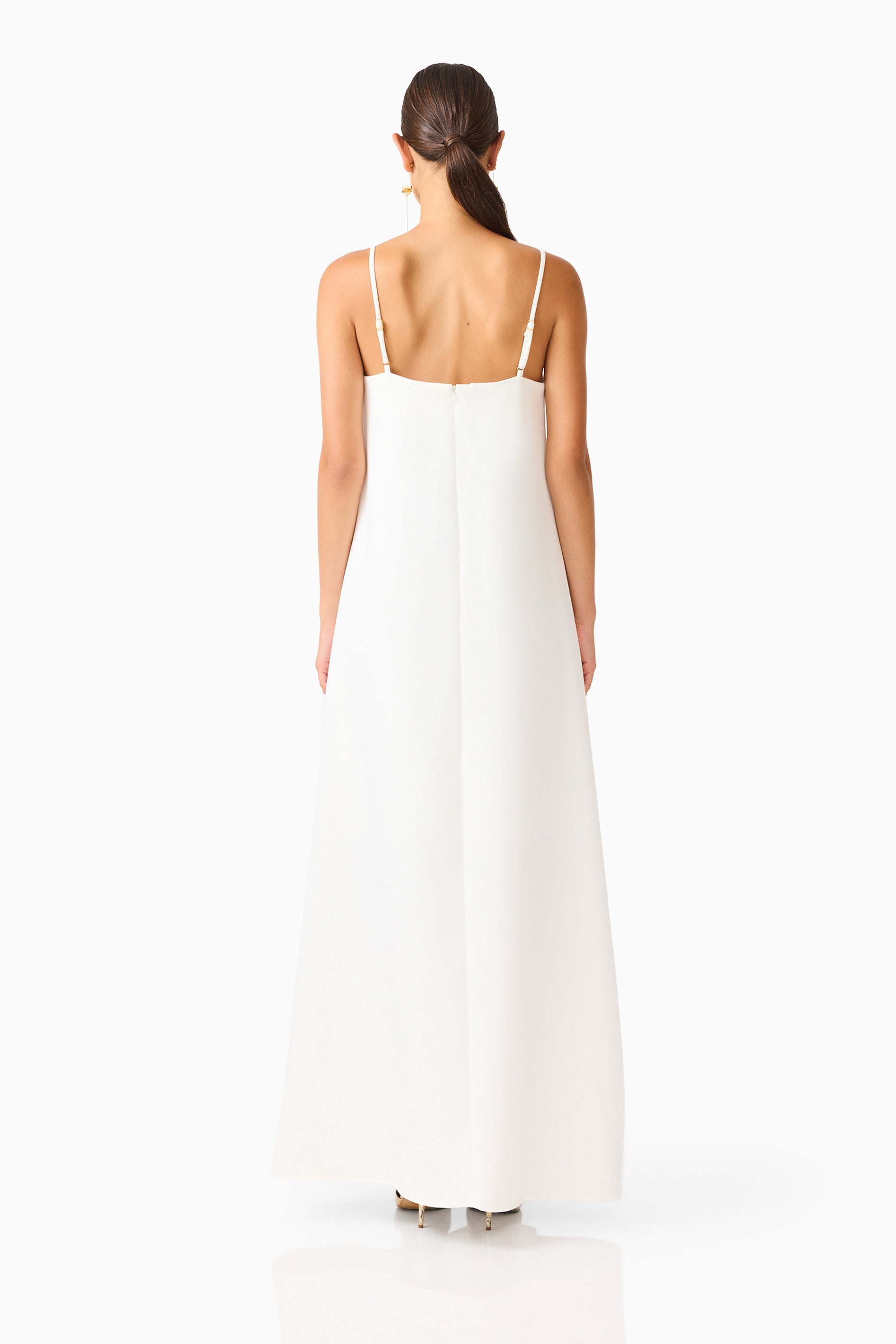 Buttercup Embroidered Maxi Dress in White